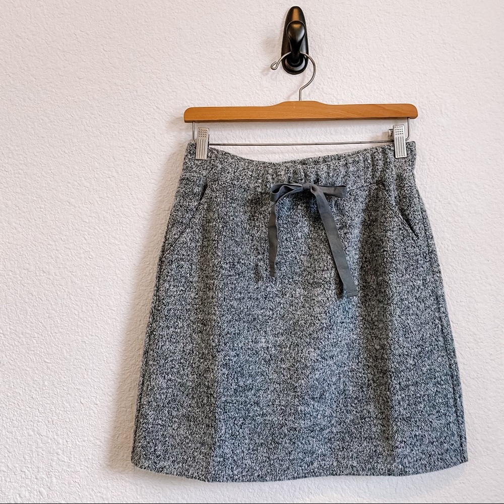 LOFT knit drawstring skirt